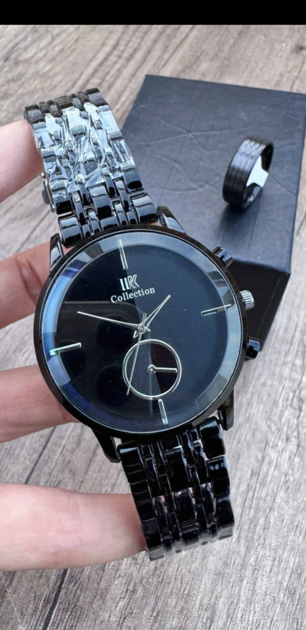 Montre + Bague Coffret “Obsidienne” – L’Essentiel du Gentleman Moderne 🎩✨