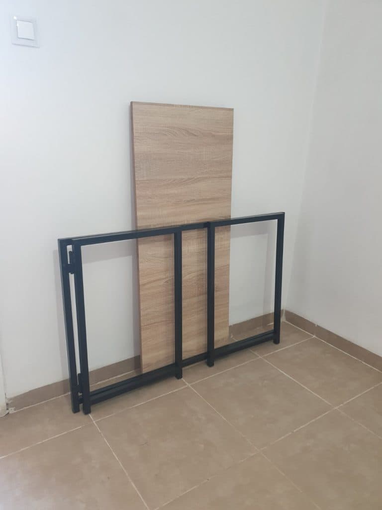 PROMO TABLE PLIANTE 121 CM X 75 CM X 51 CM METAL PLUS MDF TRES SOLIDE عرض خاص طاولة قابلة للطي (حديد + MDF)